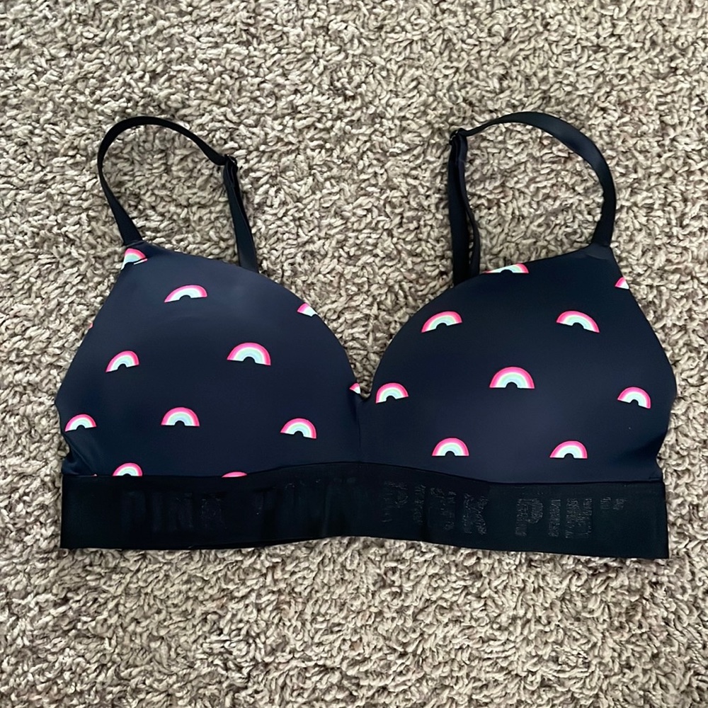 Rainbow wireless push-up bra 🌈